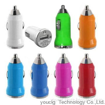 Different colors mini USB Car charger